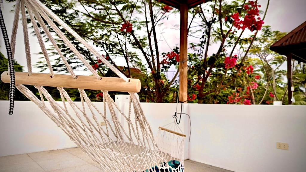 Hammock on the rooftop terrace